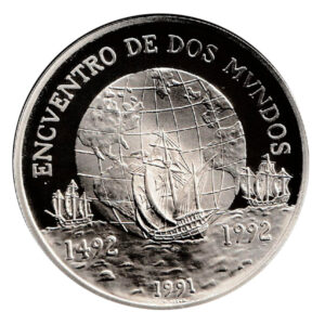 Chile 10000 pesos de plata 1991 proof (KM-230)