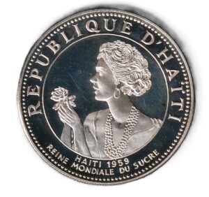 Haiti  50 gourdes 1977 Plata 0.925, 21.3g, ø 36mm KM# 131