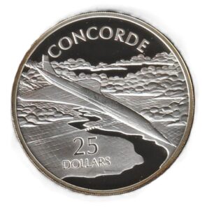Solomon Islas 25 dollars 2003 Plata 0.999, 31.1g, ø 38.61mm KM# 133