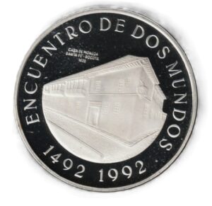 Colombia 10000 pesos 1991 Plata 0.925, 27g, ø 40mm KM# 284
