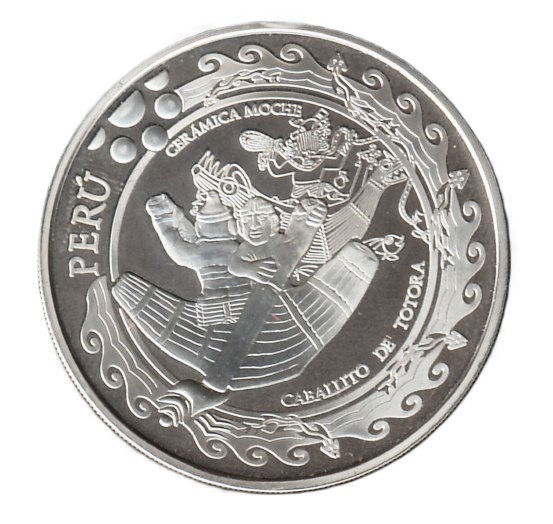 Perú 1 sol 2002 Plata 0.925, 27.06g, ø 40mm KM# 334