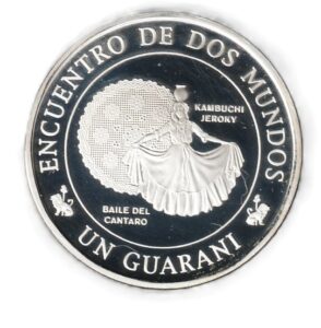 Paraguay 1 guarani 2002 Plata 0.925, 27.07g, ø 40mm KM# 193