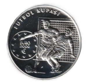 Turquía 7500000 2000 lata 0.925, 31.47g, ø 38.61mm