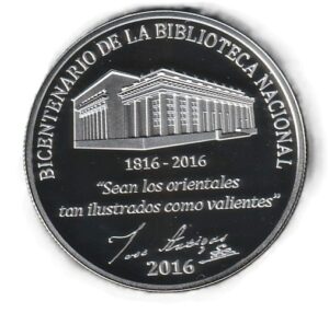 Uruguay 2000 pesos 2016 Silver 0.925, 25g, ø 37mm KM# 145